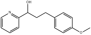 3-(4-METHOXYPHENYL)-1-(2-PYRIDINYL)-1-PROPANOL 结构式