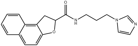 N-[3-(1H-IMIDAZOL-1-YL)PROPYL]-1,2-DIHYDRONAPHTHO[2,1-B]FURAN-2-CARBOXAMIDE 结构式