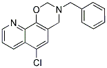 3-BENZYL-6-CHLORO-3,4-DIHYDRO-2H-[1,3]OXAZINO[5,6-H]QUINOLINE 结构式