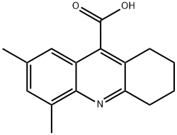 5,7-DIMETHYL-1,2,3,4-TETRAHYDRO-ACRIDINE-9-CARBOXYLIC ACID 结构式