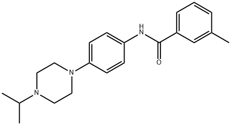 N-[4-(4-Isopropylpiperazino)phenyl]-3-methylbenzenecarboxamide 结构式