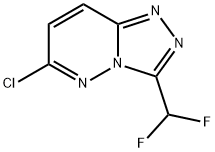 6-氯-3-(二氟甲基)-[1,2,4]三唑并[4,3-B]哒嗪 结构式