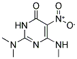 2-(DIMETHYLAMINO)-5-(NITRO)-6-(METHYLAMINO)PYRIMIDIN-4(3H)-ONE 结构式