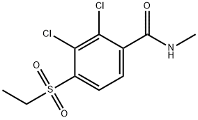 2,3-DICHLORO-4-(ETHYLSULFONYL)-N-METHYLBENZENECARBOXAMIDE 结构式