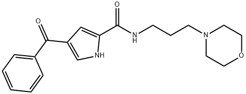 4-Benzoyl-N-(3-morpholinopropyl)-1H-pyrrole-2-carboxamide 结构式
