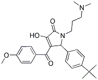 5-(4-TERT-BUTYLPHENYL)-1-(3-(DIMETHYLAMINO)PROPYL)-3-HYDROXY-4-(4-METHOXYBENZOYL)-1H-PYRROL-2(5H)-ONE 结构式