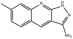 7-甲基-2H-吡唑并[3,4-B]喹啉-3-胺 结构式