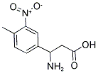 3-AMINO-3-(4-METHYL-3-NITRO-PHENYL)-PROPIONIC ACID 结构式