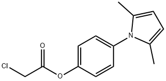 4-(2,5-二甲基-1H-吡咯-1-基)苯基2-氯乙酸酯 结构式