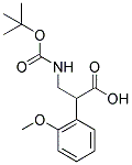 3-TERT-BUTOXYCARBONYLAMINO-2-(2-METHOXY-PHENYL)-PROPIONIC ACID 结构式