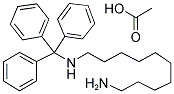 N-1-TRITYL-1,10-DIAMINODECANE ACETATE 结构式