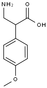 3-AMINO-2-(4-METHOXY-PHENYL)-PROPIONIC ACID 结构式