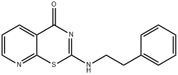 2-((2-PHENYLETHYL)AMINO)PYRIDINO[3,2-E]1,3-THIAZIN-4-ONE 结构式