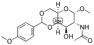 N-ACETYL-4,6-ANISOLYDENE-2-DEOXY-1-O-METHYL-ALPHA-D-GALACTOSAMINE 结构式