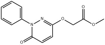METHYL 2-[(6-OXO-1-PHENYL-1,6-DIHYDRO-3-PYRIDAZINYL)OXY]ACETATE 结构式