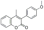 3(4'-METHOXYPHENYL)-4-METHYLCOUMARIN 结构式