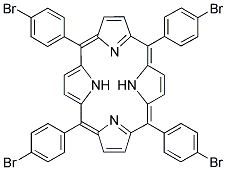 5,10,15,20-TETRAKIS-(4-BROMOPHENYL)-21,23H-PORPHYRIN 结构式