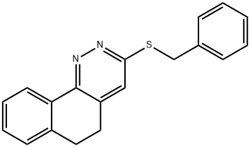 3-(BENZYLSULFANYL)-5,6-DIHYDROBENZO[H]CINNOLINE 结构式