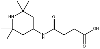 4-OXO-4-[(2,2,6,6-TETRAMETHYLPIPERIDIN-4-YL)AMINO]BUTANOIC ACID 结构式