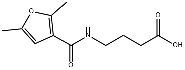 4-(2,5-二甲基呋喃-3-甲酰胺基)丁酸 结构式