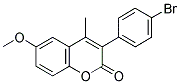 3(4'-Bromophenyl)-6-methoxy-4-methylcoumarin 结构式