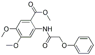 METHYL 4,5-DIMETHOXY-2-(2-PHENOXYACETYLAMINO)BENZOATE 结构式