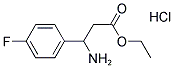 ETHYL 3-AMINO-3-(4-FLUOROPHENYL)PROPANOATE HYDROCHLORIDE 结构式