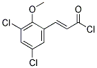 (2E)-3-(3,5-DICHLORO-2-METHOXYPHENYL)ACRYLOYL CHLORIDE 结构式