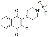 2-CHLORO-3-[4-(METHYLSULFONYL)PIPERAZIN-1-YL]NAPHTHOQUINONE 结构式