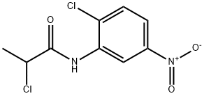 2-氯-N-(2-氯-5-硝基-苯基)丙酰胺 结构式