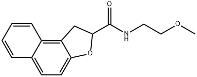 N-(2-METHOXYETHYL)-1,2-DIHYDRONAPHTHO[2,1-B]FURAN-2-CARBOXAMIDE 结构式