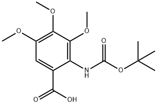 BOC-2-AMINO-3,4,5-TRIMETHOXYBENZOIC ACID 结构式