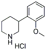 3-(2-甲氧基苯基)哌啶盐酸盐 结构式