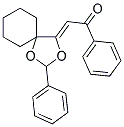 (2Z)-1-PHENYL-2-(2-PHENYL-1,3-DIOXASPIRO[4.5]DEC-4-YLIDENE)ETHANONE 结构式