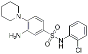 3-AMINO-N-(2-CHLORO-PHENYL)-4-PIPERIDIN-1-YL-BENZENESULFONAMIDE 结构式