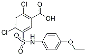 2,4-DICHLORO-5-(4-ETHOXY-PHENYLSULFAMOYL)-BENZOIC ACID 结构式