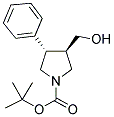 TRANS-3-HYDROXYMETHYL-4-PHENYL-1-BOC-PYRROLIDINE 结构式