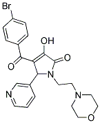 4-(4-BROMOBENZOYL)-3-HYDROXY-1-(2-MORPHOLINOETHYL)-5-(PYRIDIN-3-YL)-1H-PYRROL-2(5H)-ONE 结构式