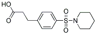 3-[4-(PIPERIDIN-1-YLSULFONYL)PHENYL]PROPANOIC ACID 结构式