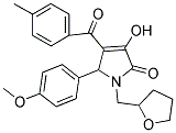 3-HYDROXY-5-(4-METHOXYPHENYL)-4-(4-METHYLBENZOYL)-1-((TETRAHYDROFURAN-2-YL)METHYL)-1H-PYRROL-2(5H)-ONE 结构式