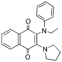 2-[ETHYL(PHENYL)AMINO]-3-PYRROLIDIN-1-YLNAPHTHOQUINONE 结构式