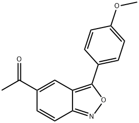 1-[3-(4-METHOXYPHENYL)-2,1-BENZISOXAZOL-5-YL]-1-ETHANONE 结构式