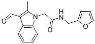 2-(3-FORMYL-2-METHYL-1H-INDOL-1-YL)-N-(2-FURYLMETHYL)ACETAMIDE 结构式