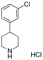 4-(3-氯苯基)哌啶盐酸盐 结构式