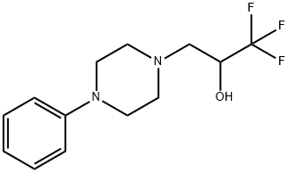 1,1,1-Trifluoro-3-(4-phenylpiperazino)-2-propanol 结构式