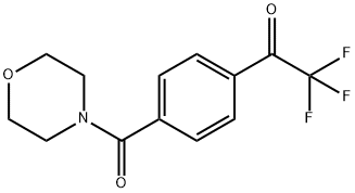2,2,2-TRIFLUORO-1-[4-(MORPHOLINOCARBONYL)PHENYL]-1-ETHANONE 结构式