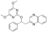 2-[2-((4,6-DIMETHOXYPYRIMIDIN-2-YL)OXY)-2-PHENYLETHYL]QUINOXALINE 结构式