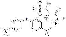 BIS(4-TERT-BUTYLPHENYL)IODONIUM PERFLUORO-1-BUTANESULFONATE 结构式