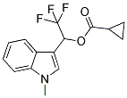 2,2,2-TRIFLUORO-1-(1-METHYL-1H-INDOL-3-YL)ETHYL CYCLOPROPANECARBOXYLATE 结构式