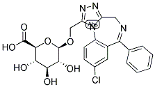 ALPHA-HYDROXYALPRAZOLAM GLUCURONIDE 结构式